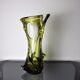 Vase seguso vert en verre de murano, italie, 1960