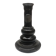 Bougeoir en céramique noire et écusson