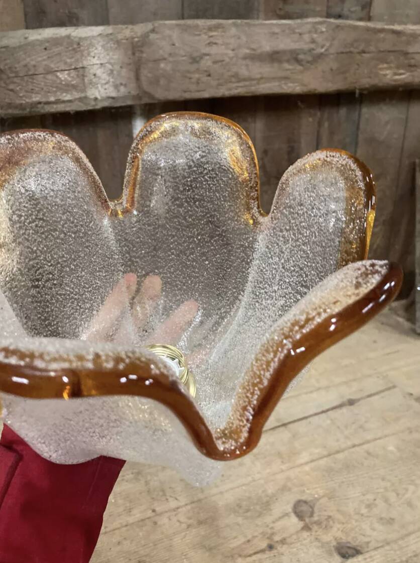 Italian glass pendant light 1970