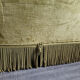 Old olive green toad bench