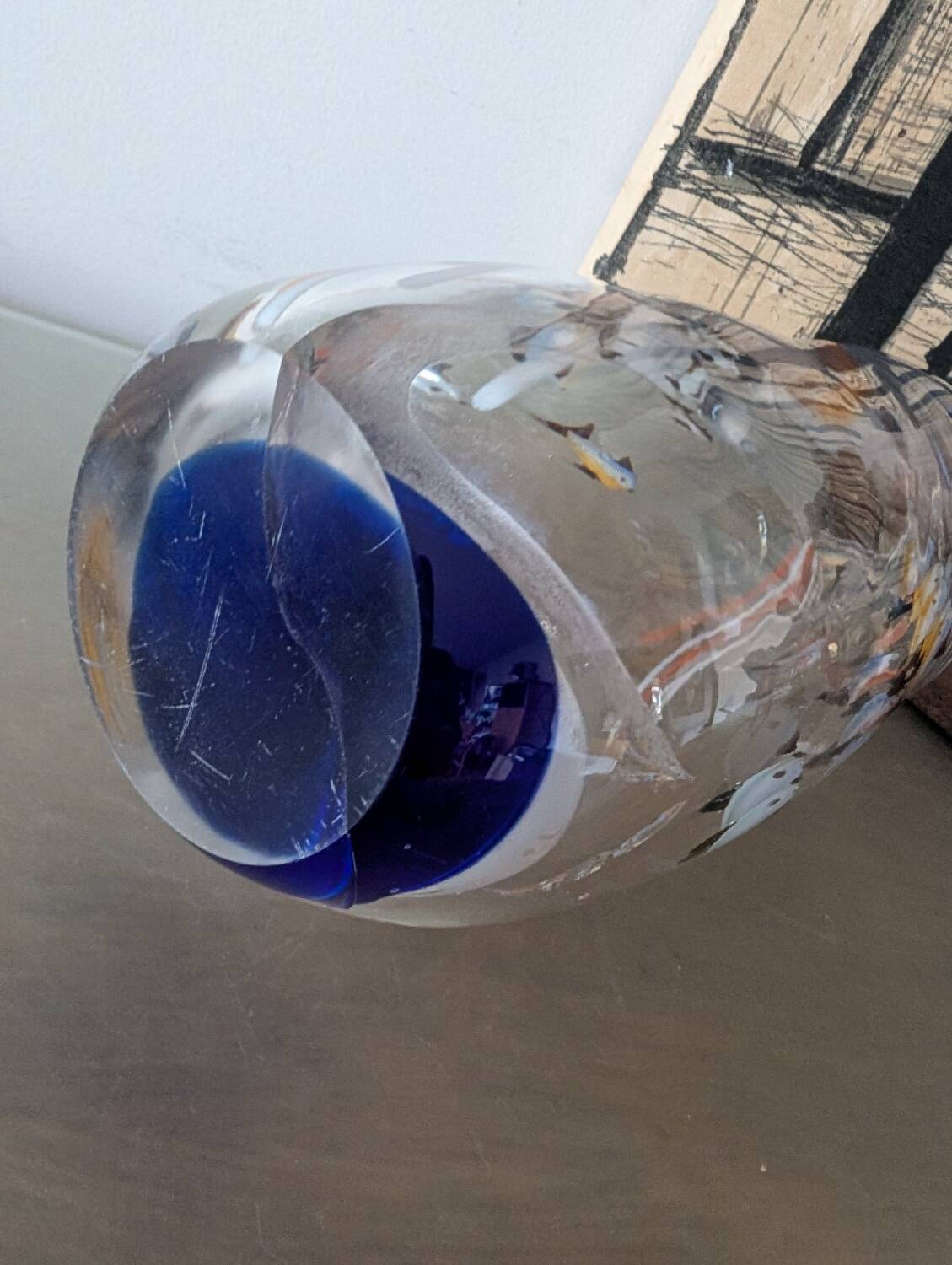 Alfredo Barbini Murano Vase