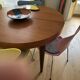 Table années 60 extensible en teck
