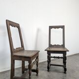 Pair of Lorraine chairs in oak