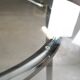 Glass table, Italian design, 1980s, made in Italy