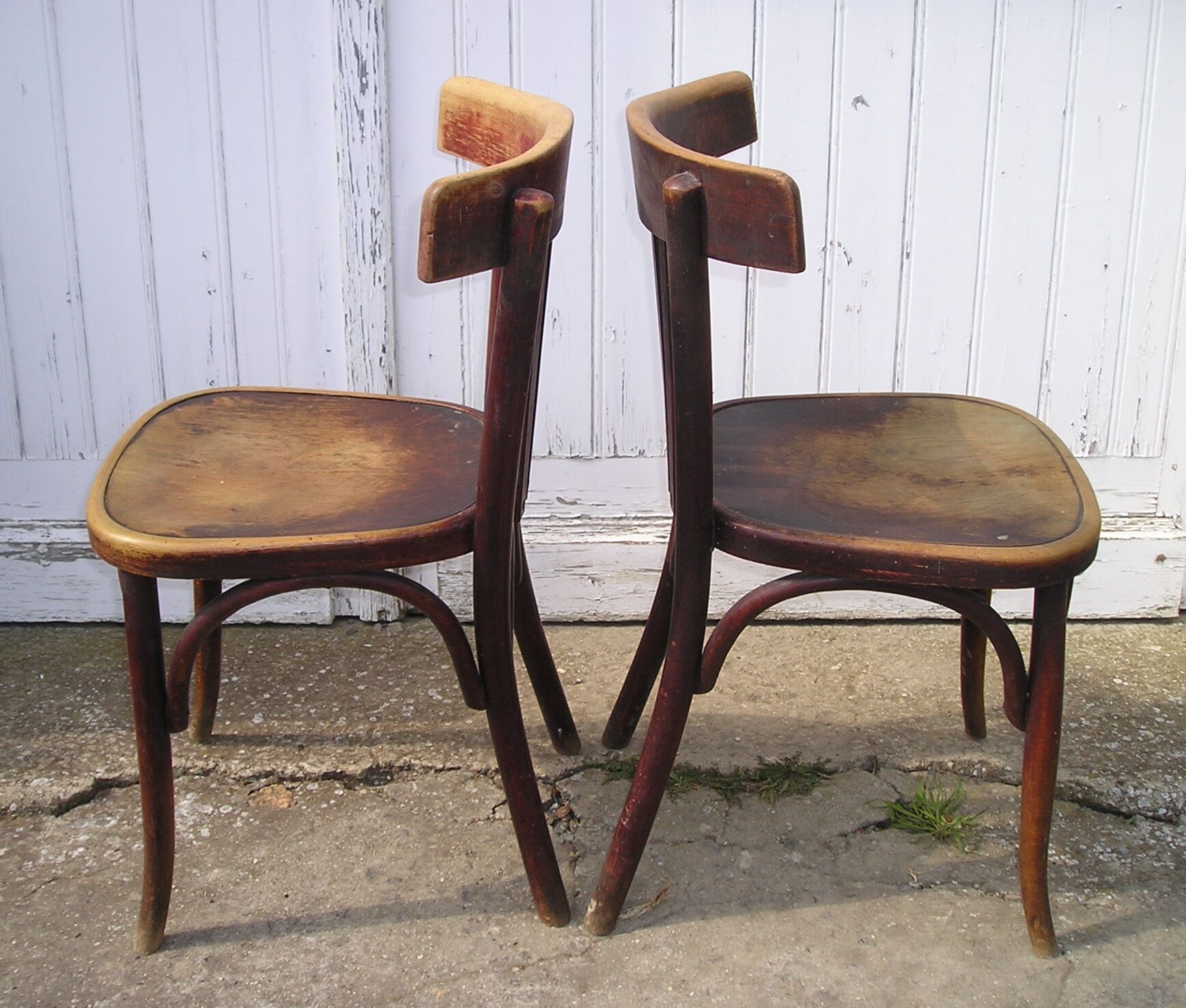 Pair of Fischel bistro chairs