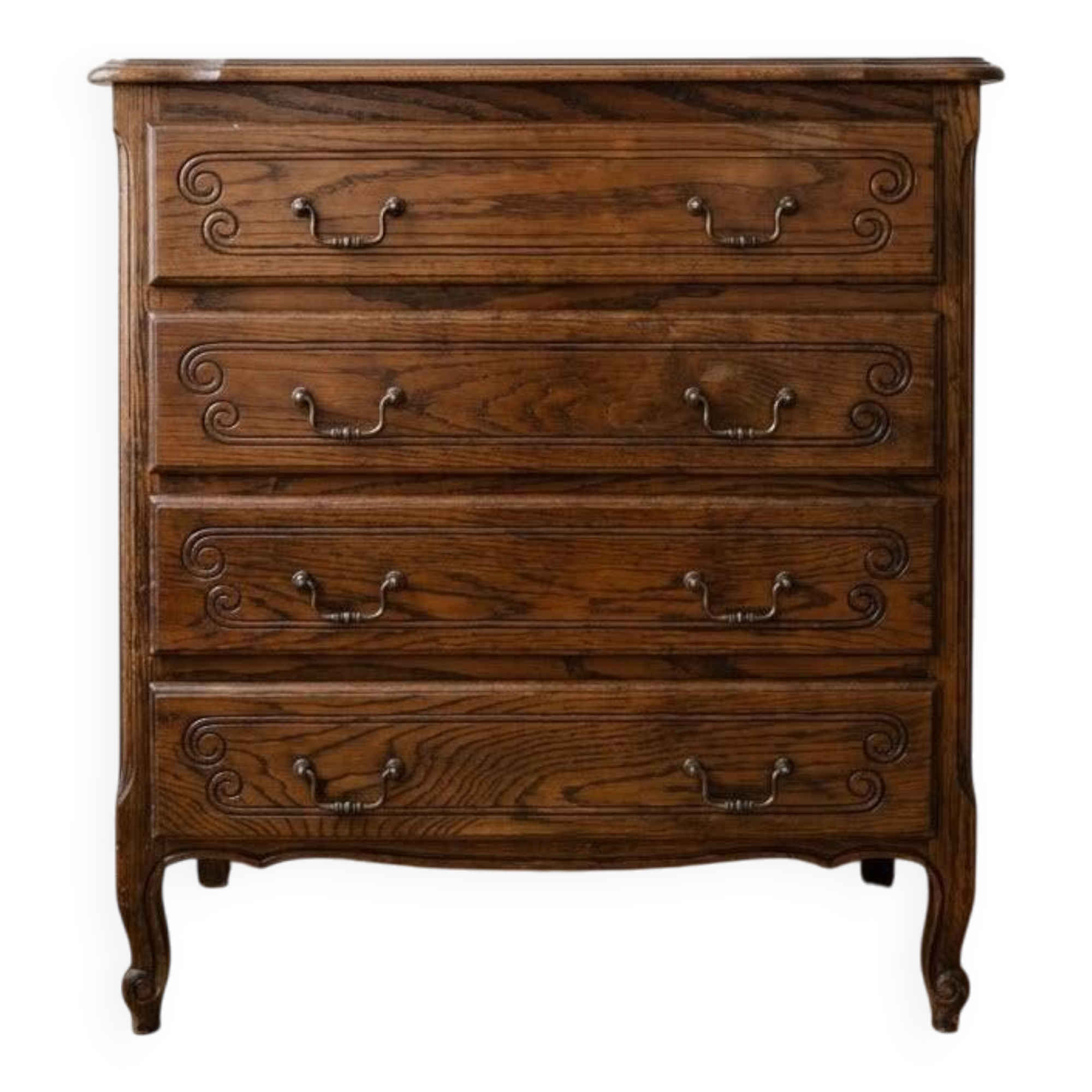 Louis XV chest of drawers in wood with 4 drawers