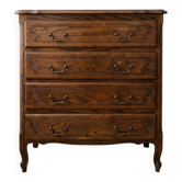 Louis XV chest of drawers in wood with 4 drawers