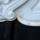 Louis XV style fireplace in Carrara marble, around 1900.