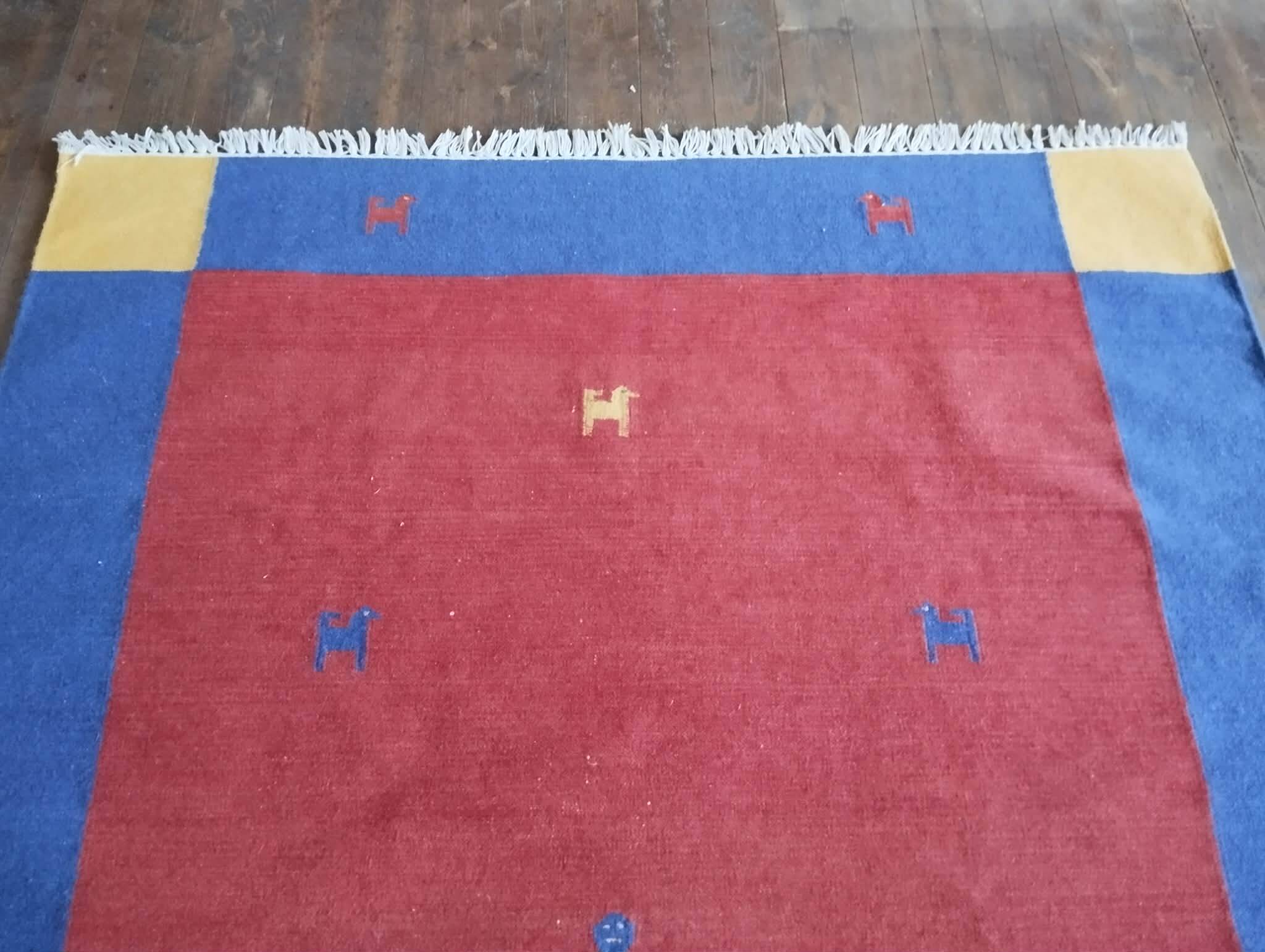 Handmade Indo Gabbeh rug 233x171cm