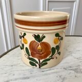 Ceramic pot cover signed 60s