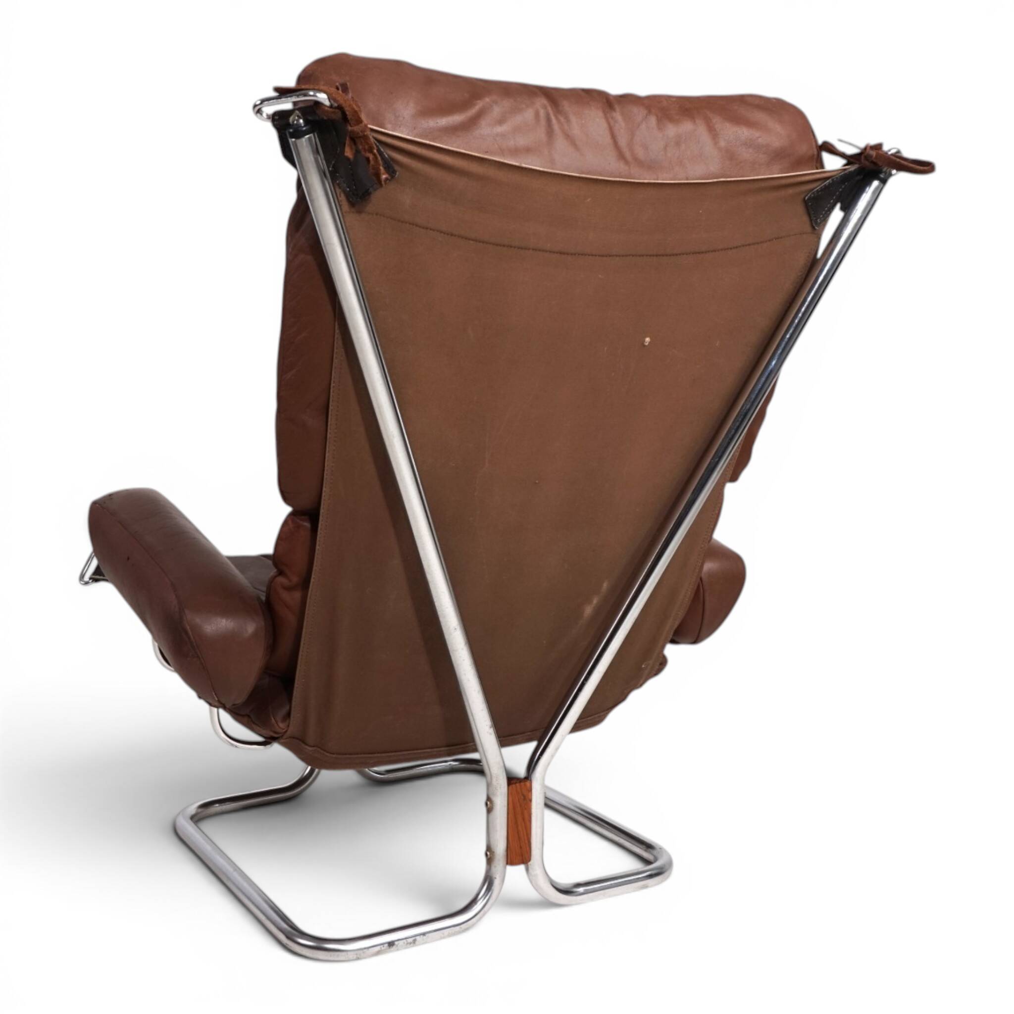 Westnofa Wing Leather Armchair by Harald Relling, 1970