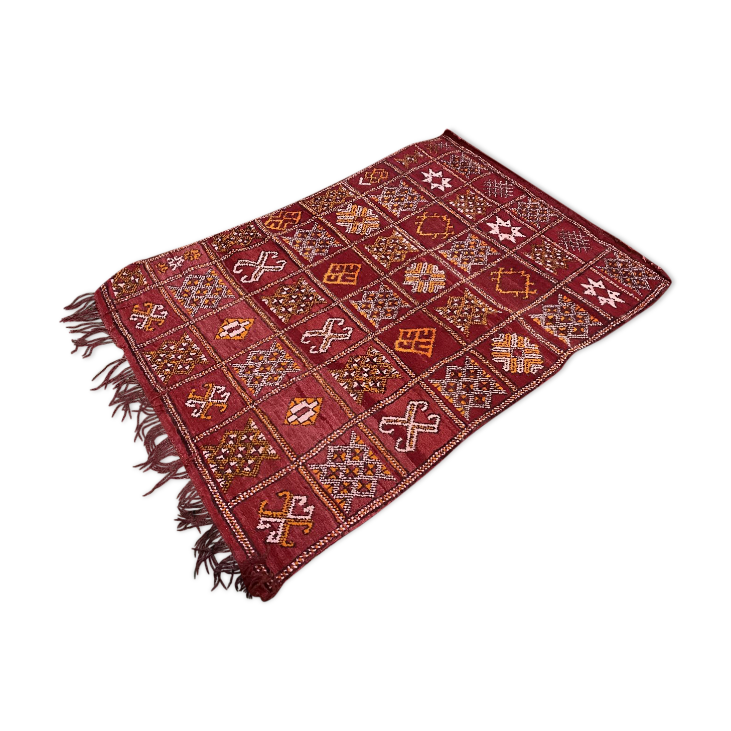 Handmade Moroccan wool rug 160x108cm