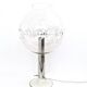 Vintage 1970s Steel Table Lamp with Spheric Murano Glass Shade