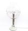 Vintage 1970s Steel Table Lamp with Spheric Murano Glass Shade