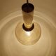 Paire de suspensions vintage en forme de globe en verre