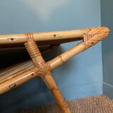 Vintage rattan coffee table