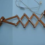 Applique murale extensible ikea/lampe en bois modèle sax 1985-90