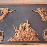 Trumeau mirror, late 19th to early 20th century.