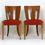 Art Deco H-214 Dining Chairs by Jindrich Halabala for ÚP Závody, 1950s, Set of 4