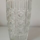 Glass vase, "octagons" pattern