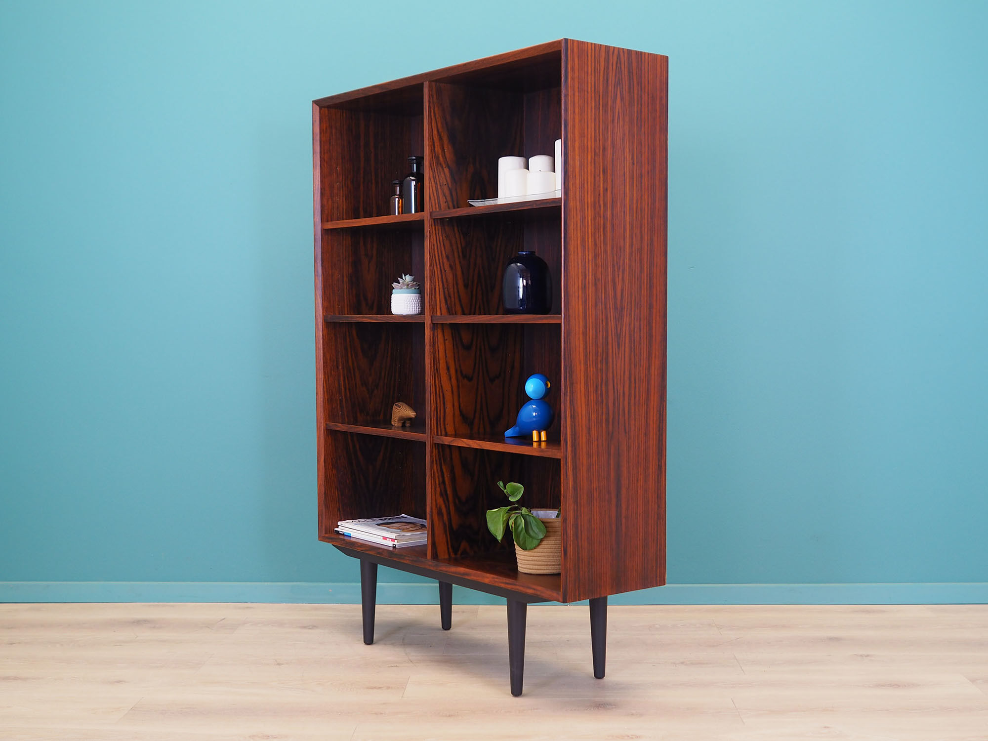 Rosewood bookcase, Danish design, 1960s, manufactured by Brouer Møbelfabrik
