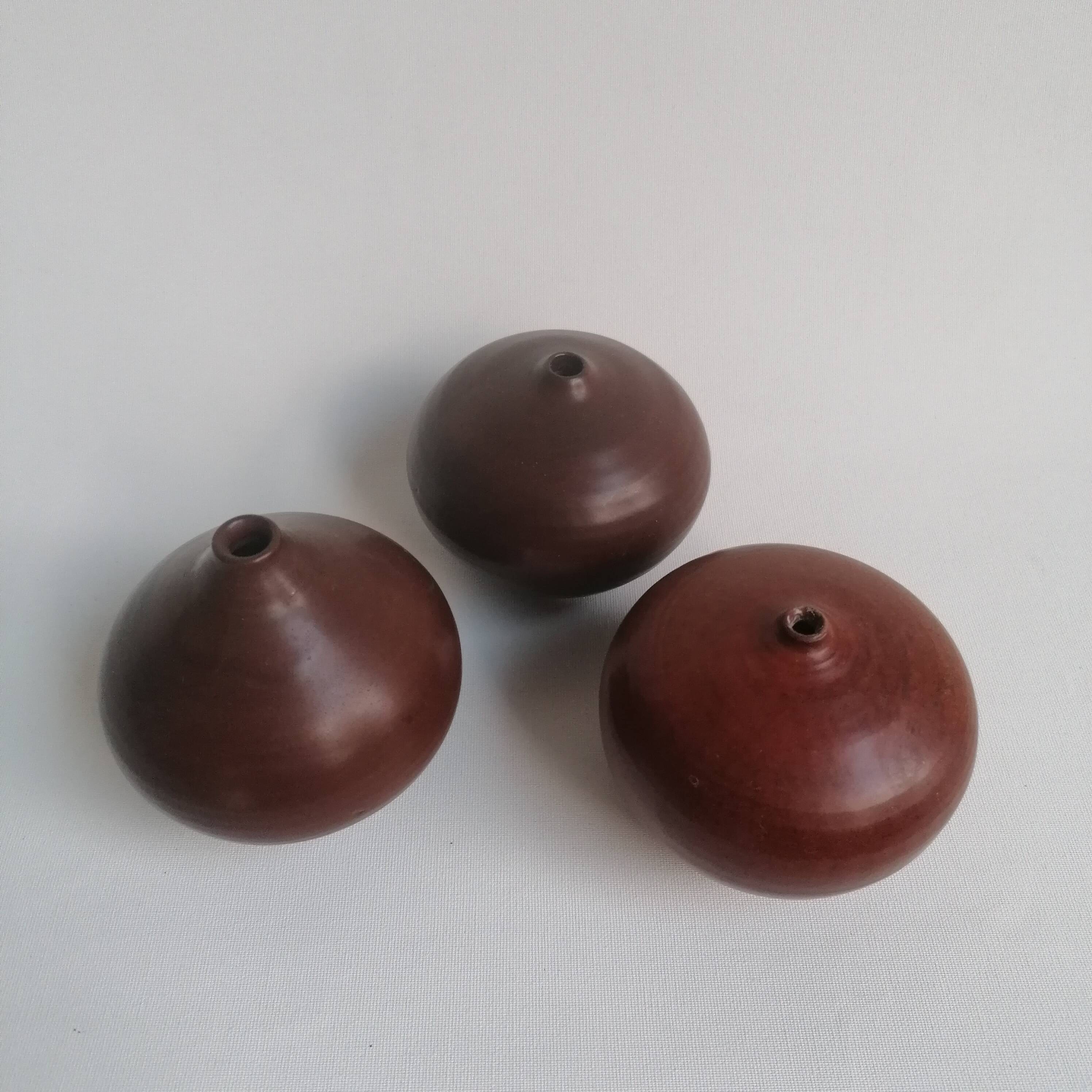 Set de 3 céramiques miniatures vintage Antonio Lampecco