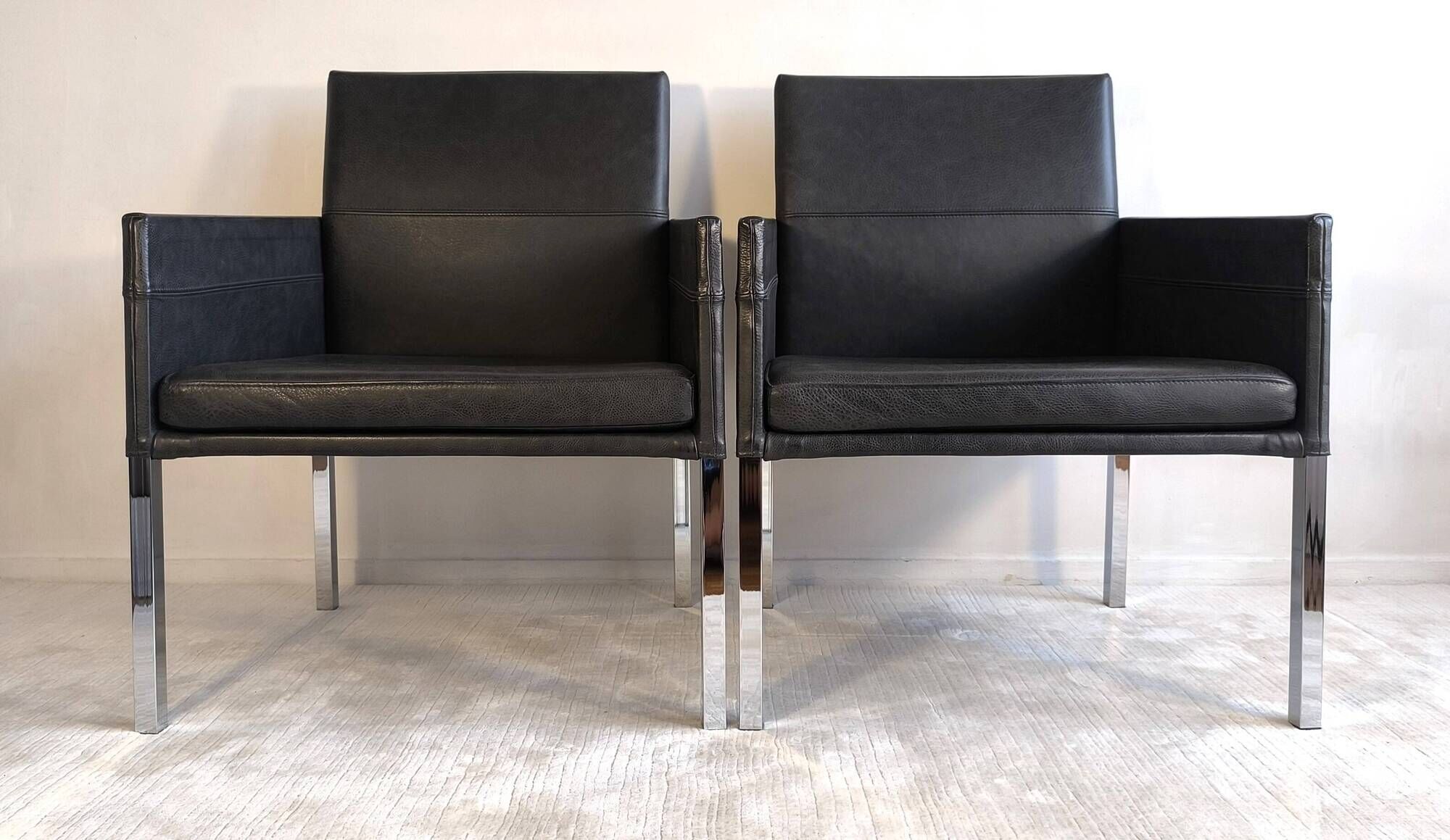 Superb pair of KFF "Texas" armchairs by Karl Friedrich Förster.