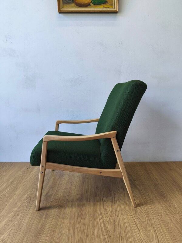 Fauteuil vintage par J. Jiroutek, Tchécoslovaquie, années 1960.