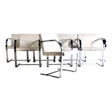 A set of eight BRNO chairs by Mies Van Der Rohe, Knoll USA edition.