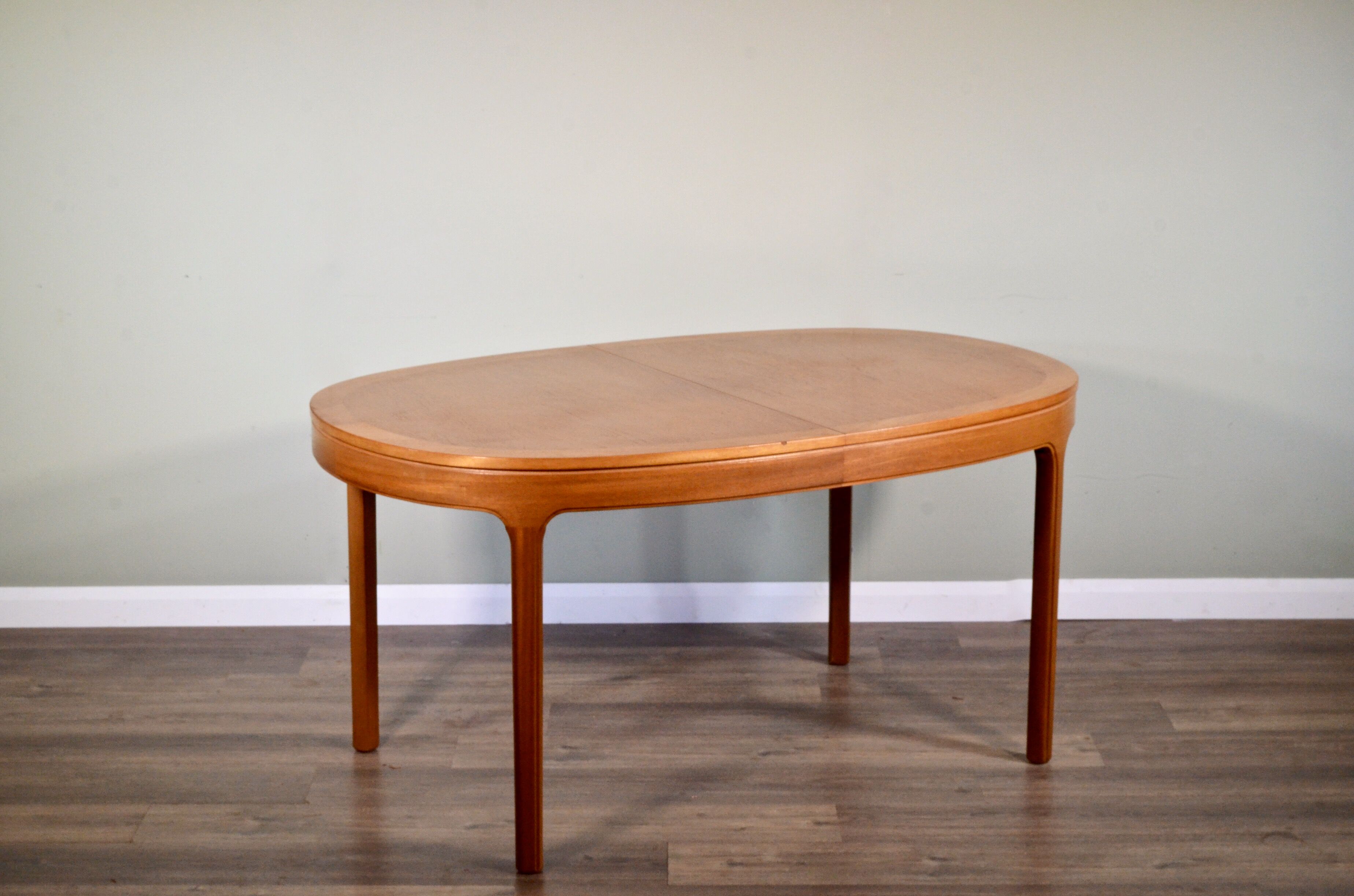 Midcentury nathan oblong teak extending table