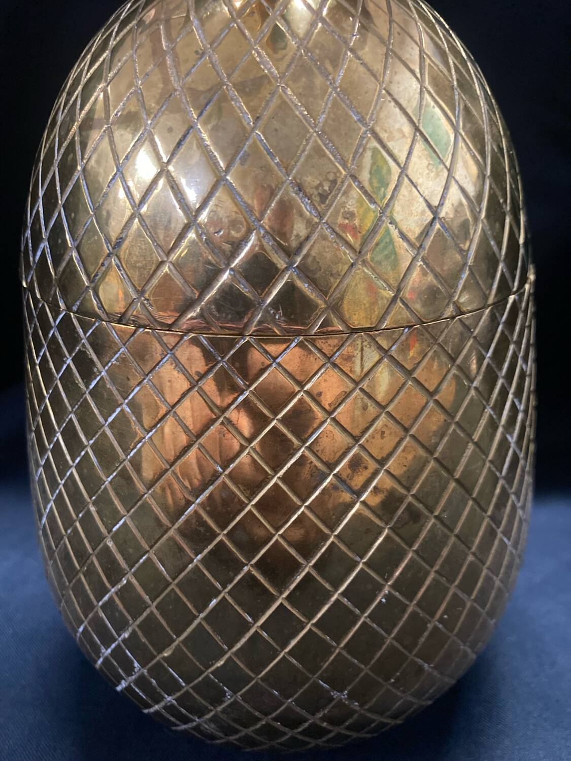 Pineapple brass ice bucket
