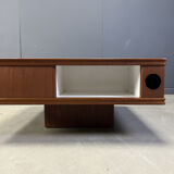 Space age wooden bar coffee table, 1960s