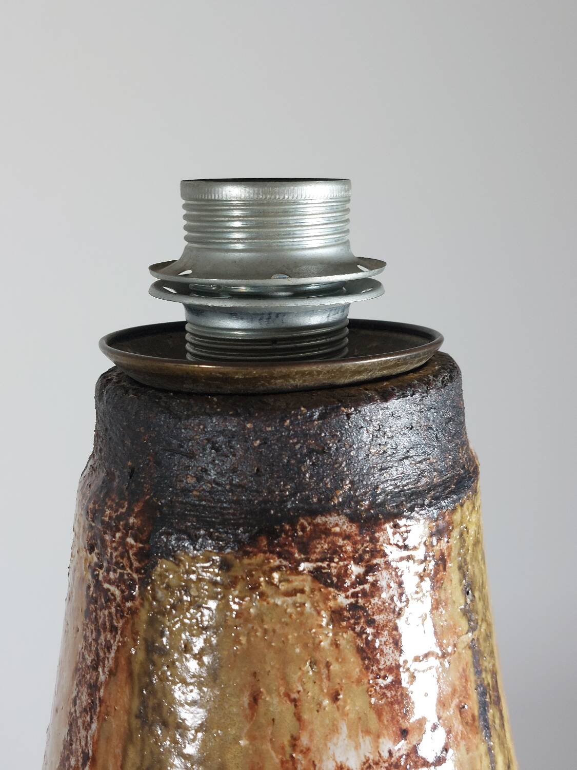 Vintage mid century ome of a kind ceramic lamp base
