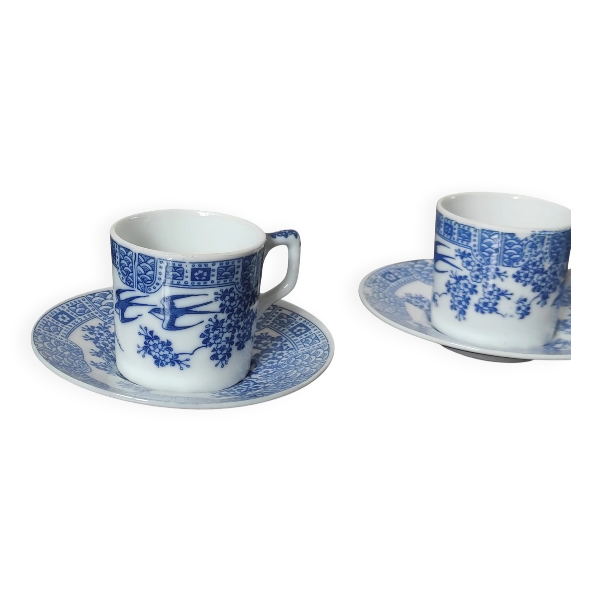 Vintage porcelain cup duo