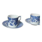 Vintage porcelain cup duo