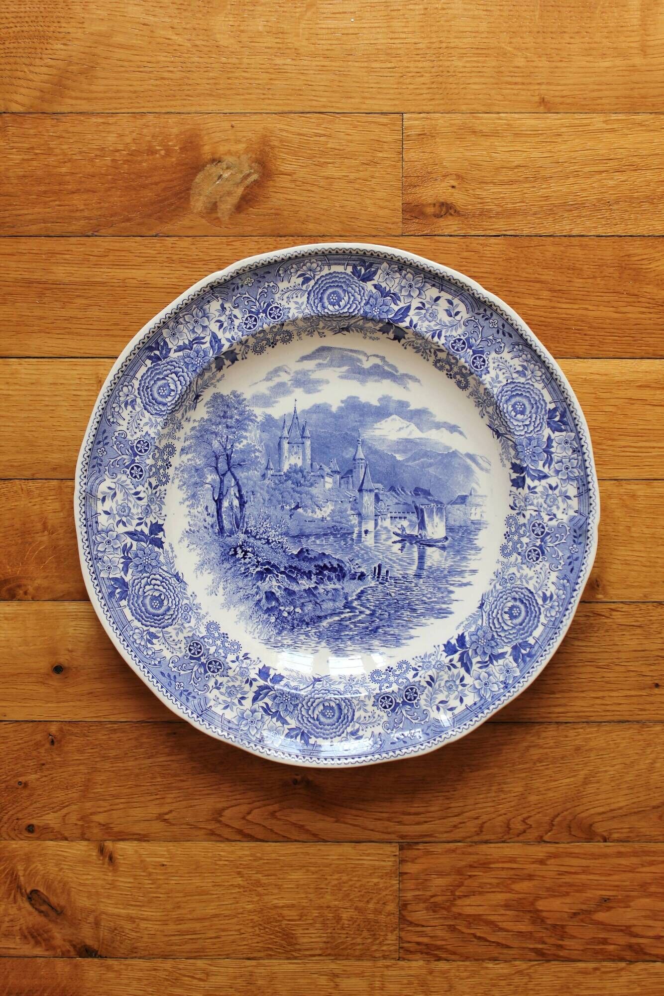Hollow round dish in earthenware "Burgenland" Villeroy and vintage Boch