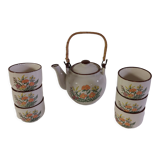 Sandstone teapot and bowls