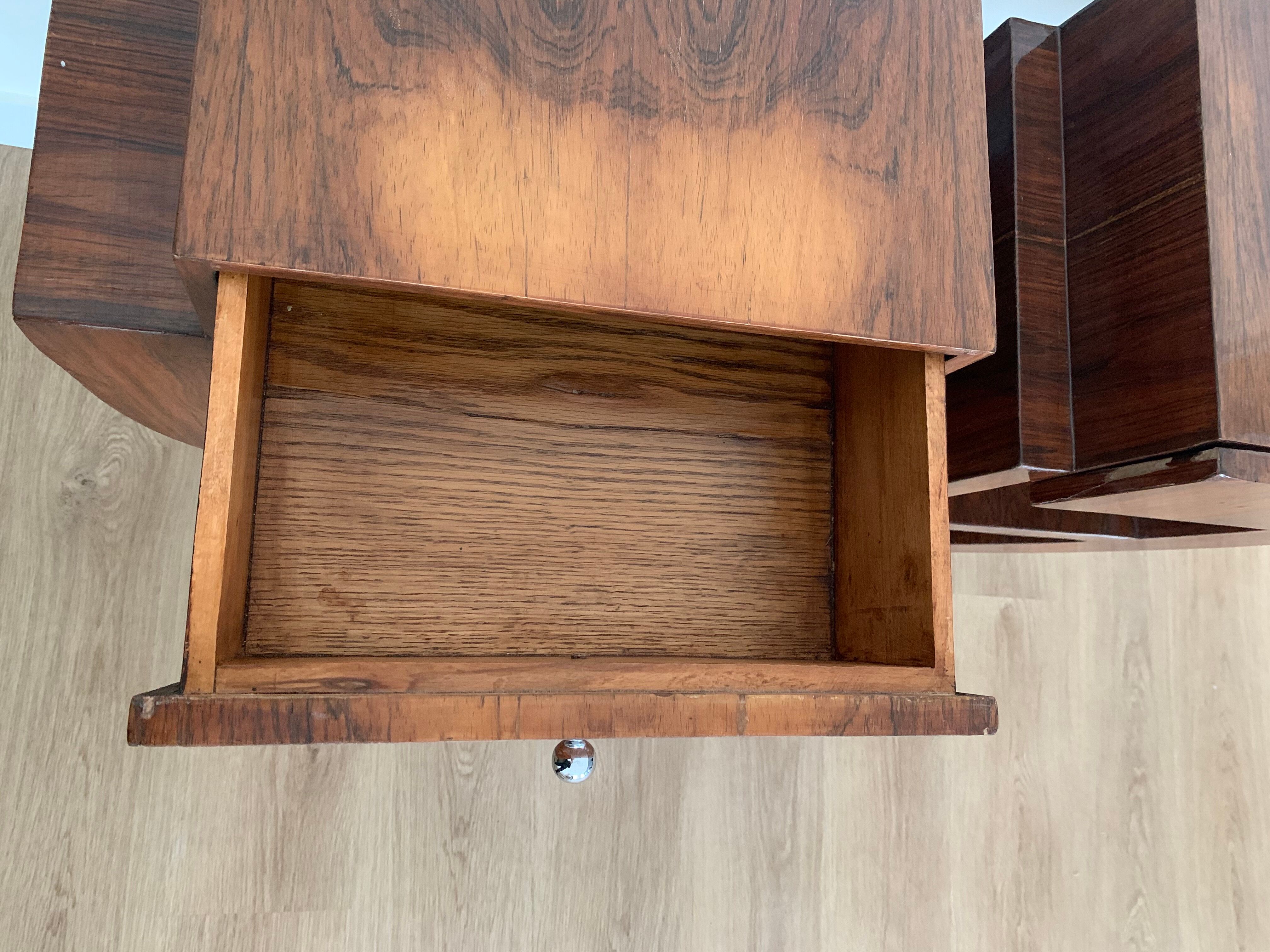 Art Deco bedside pair