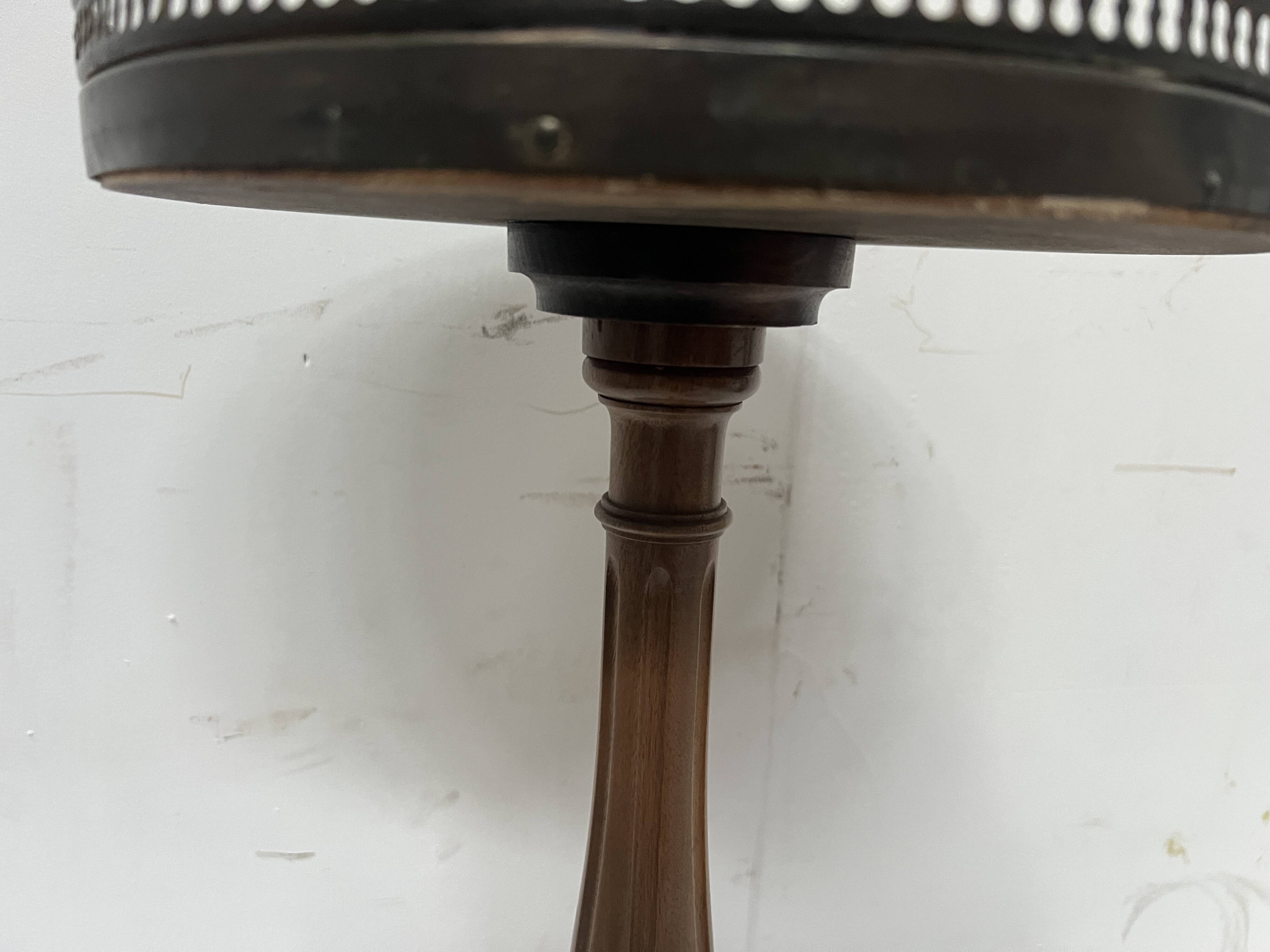 Louis XVI style side table in beech and marble, 20th century.