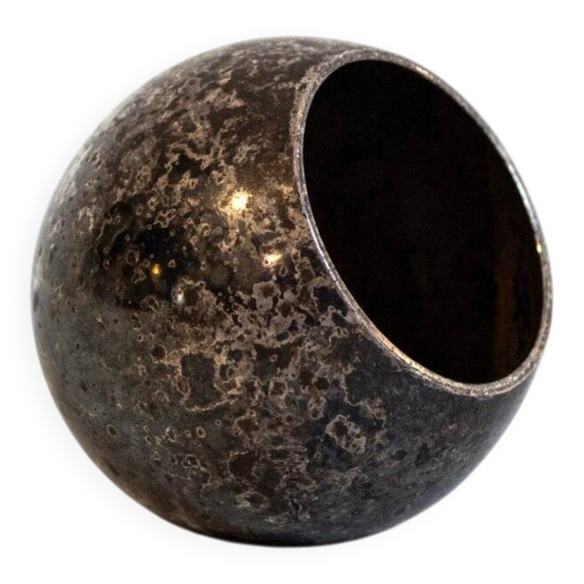 Silver-plated metal vase by Lino Sabattini for Argenterie Sabattini, 1970.