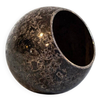 Silver-plated metal vase by Lino Sabattini for Argenterie Sabattini, 1970.