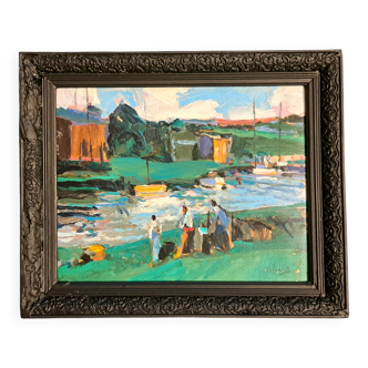 Impressionist and Fauvism painting Oil on canvas signed French School