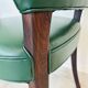 Danish Rosewood Green Leather Fully Restored Armchair, 1960´s