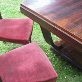 1920 table in amaranth veneer
