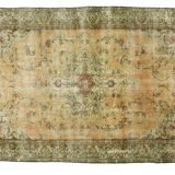 Anatolian handmade vintage rug 271 cm x 185 cm