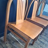 3 chaises Baumann modèle Argos, meubles sièges anciens