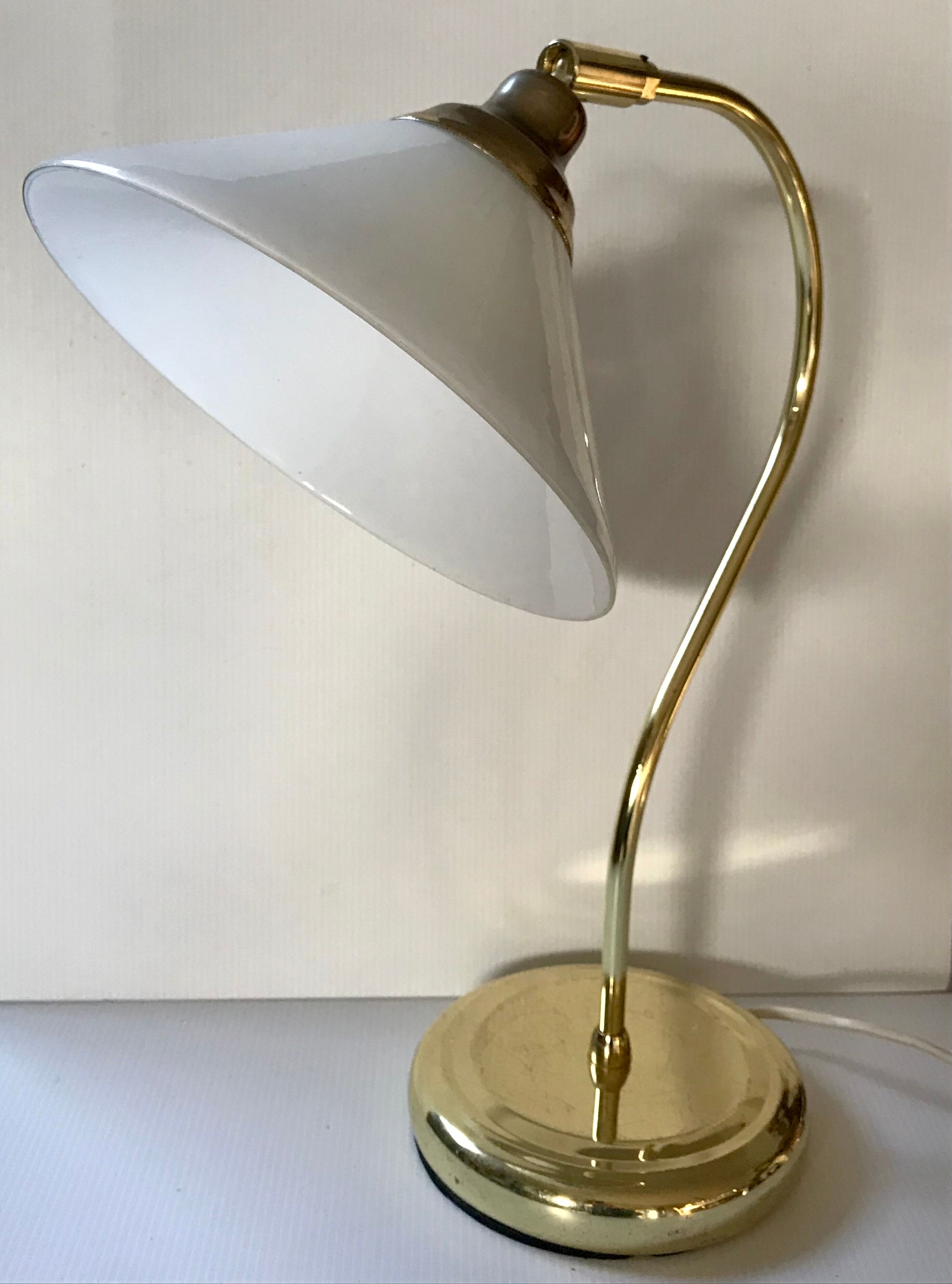 Vintage opaline lamp