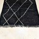 Tapis Beni Ouarain noir