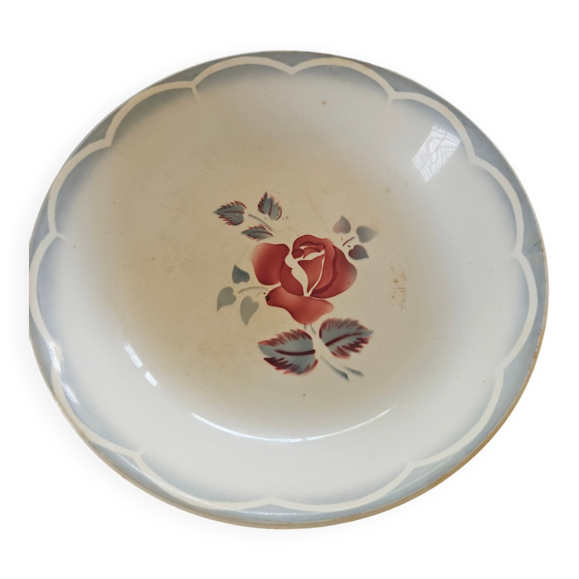 Deep plate Digoin Sarreguemines model Magali