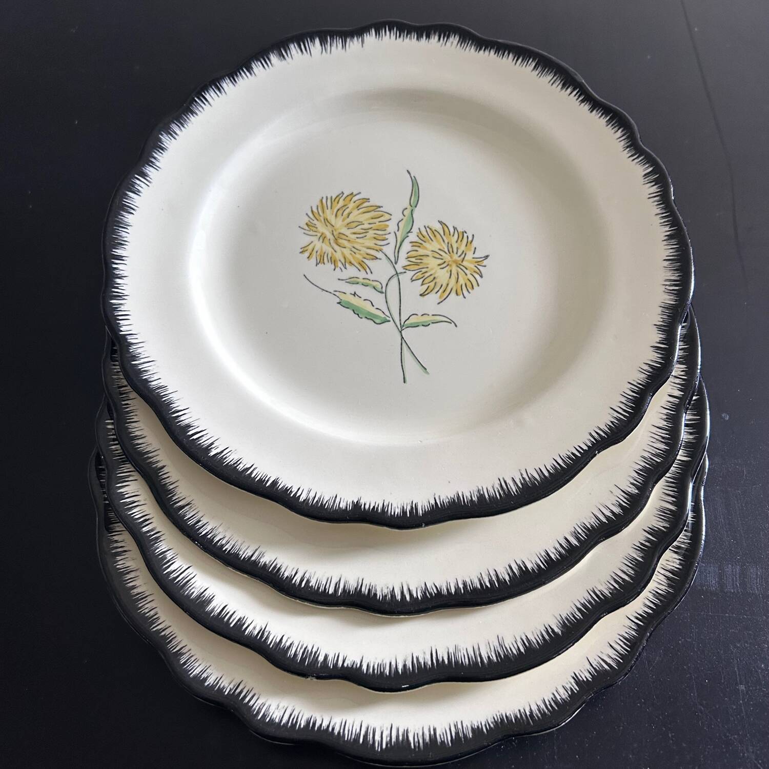 Ainay Salins 4-piece plate set